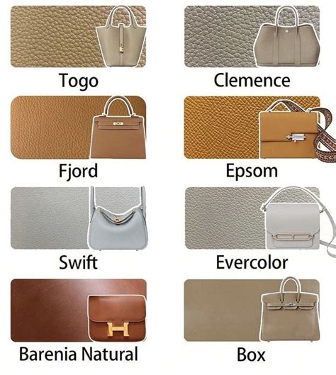 hermes leather bag|hermes types of leather.